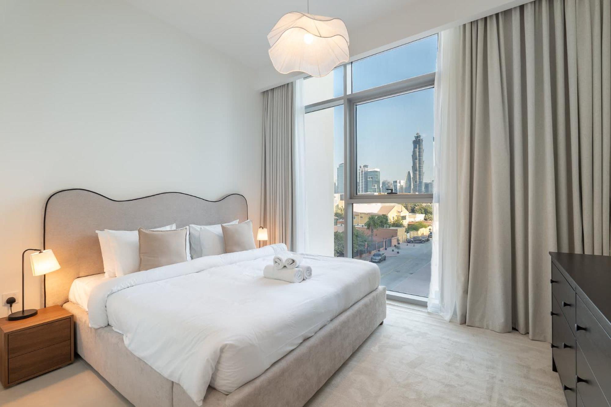 Full Burj Khalifa View In 3 Bedroom Apartment In Canal Front 1 That Sleeps 6 Dubai Eksteriør billede